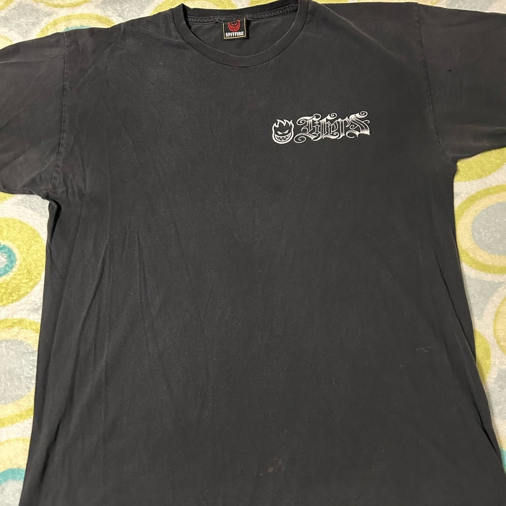 Spitfire Jeff Grosso Lifers Black T-Shirt - Men's Large